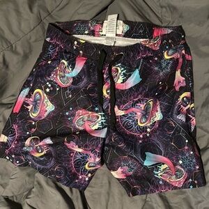 Men’s mushroom pattern swim trunks